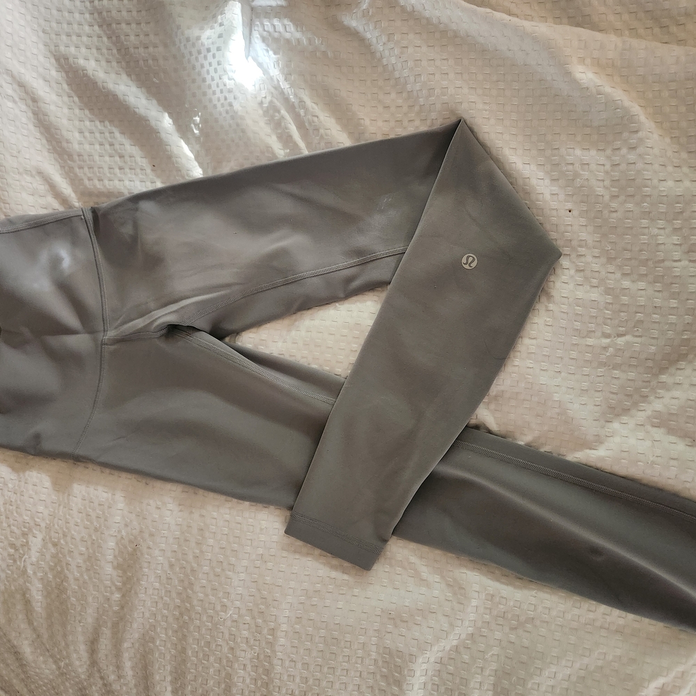 Gray Leggings with Logo